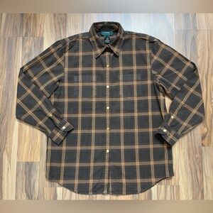 Lauren Ralph Lauren men snap-button plaid shirts
